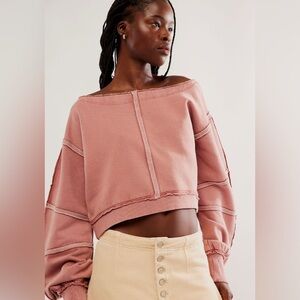 FREE PEOPLE ALL THAT SWEATSHIRT | SIZE L